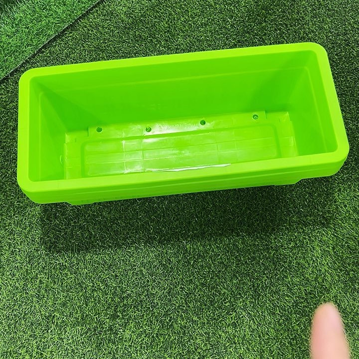 微瑕大菜盆长55宽25高17绿色3个