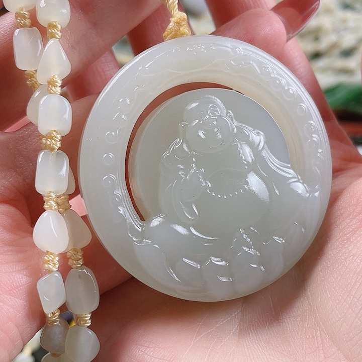 和田玉未镶嵌挂件