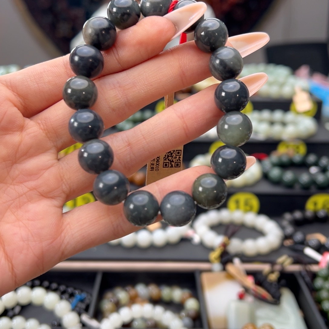 未镶嵌手串和田玉毛毛矿手串