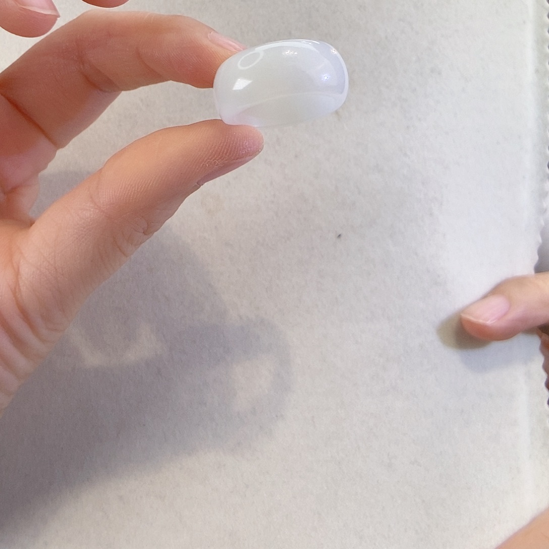 和田玉（白玉）戒指未镶嵌14-15