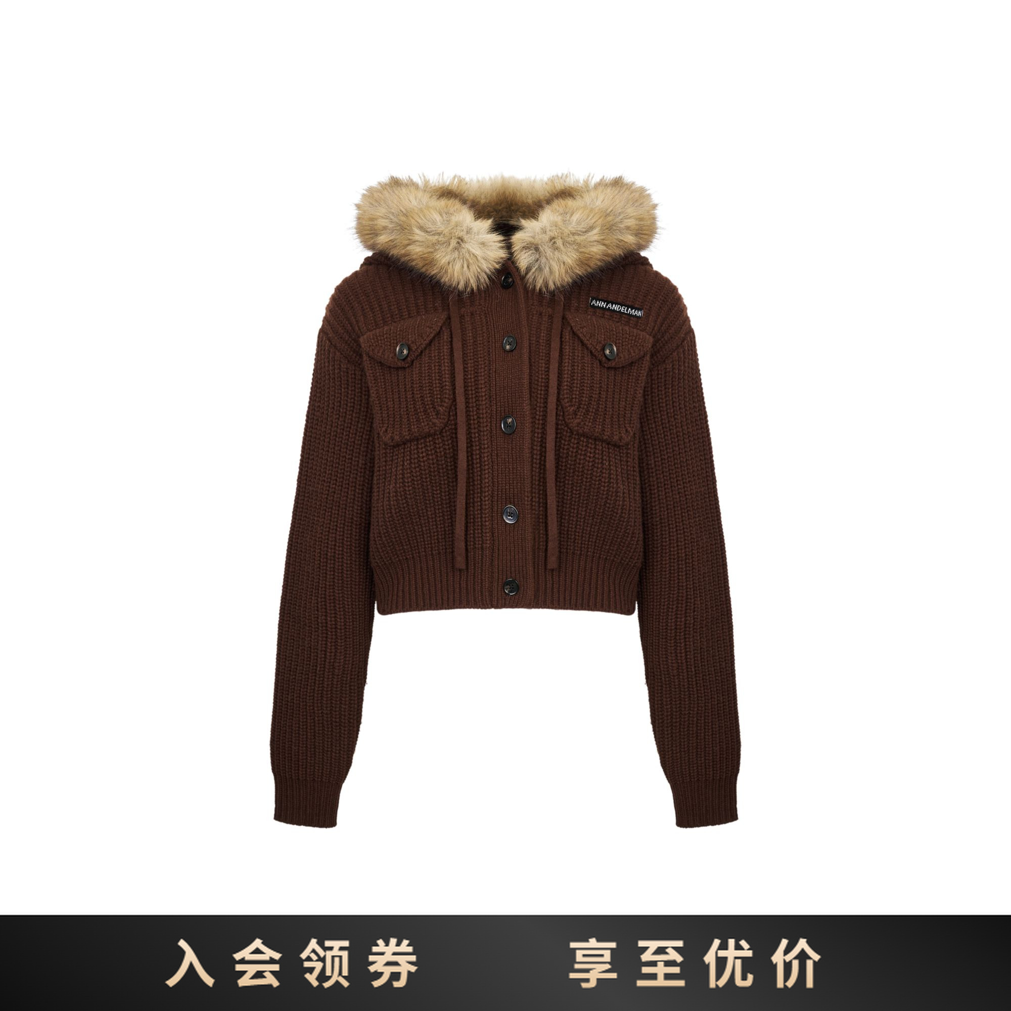 ANN ANDELMAN 保暖秋冬拉链单排扣常规款短外套气质秋冬女士