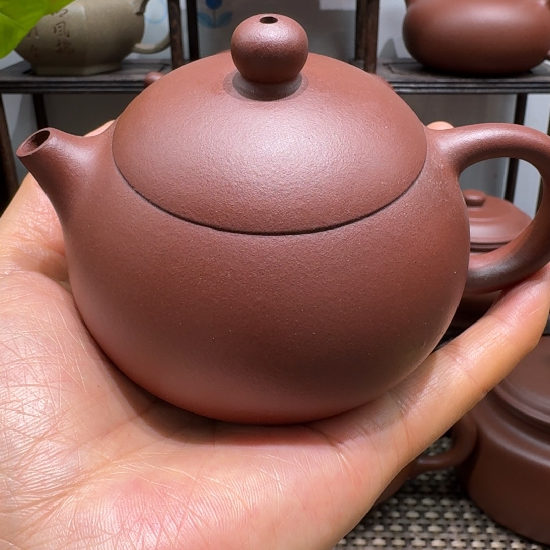 紫砂茶壶微瑕紫泥西施220cc