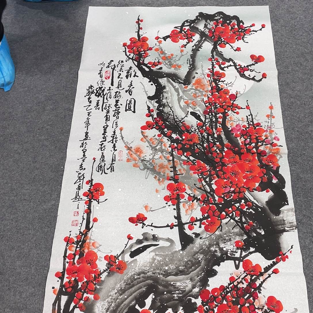 国画今天上午国画作品展示
