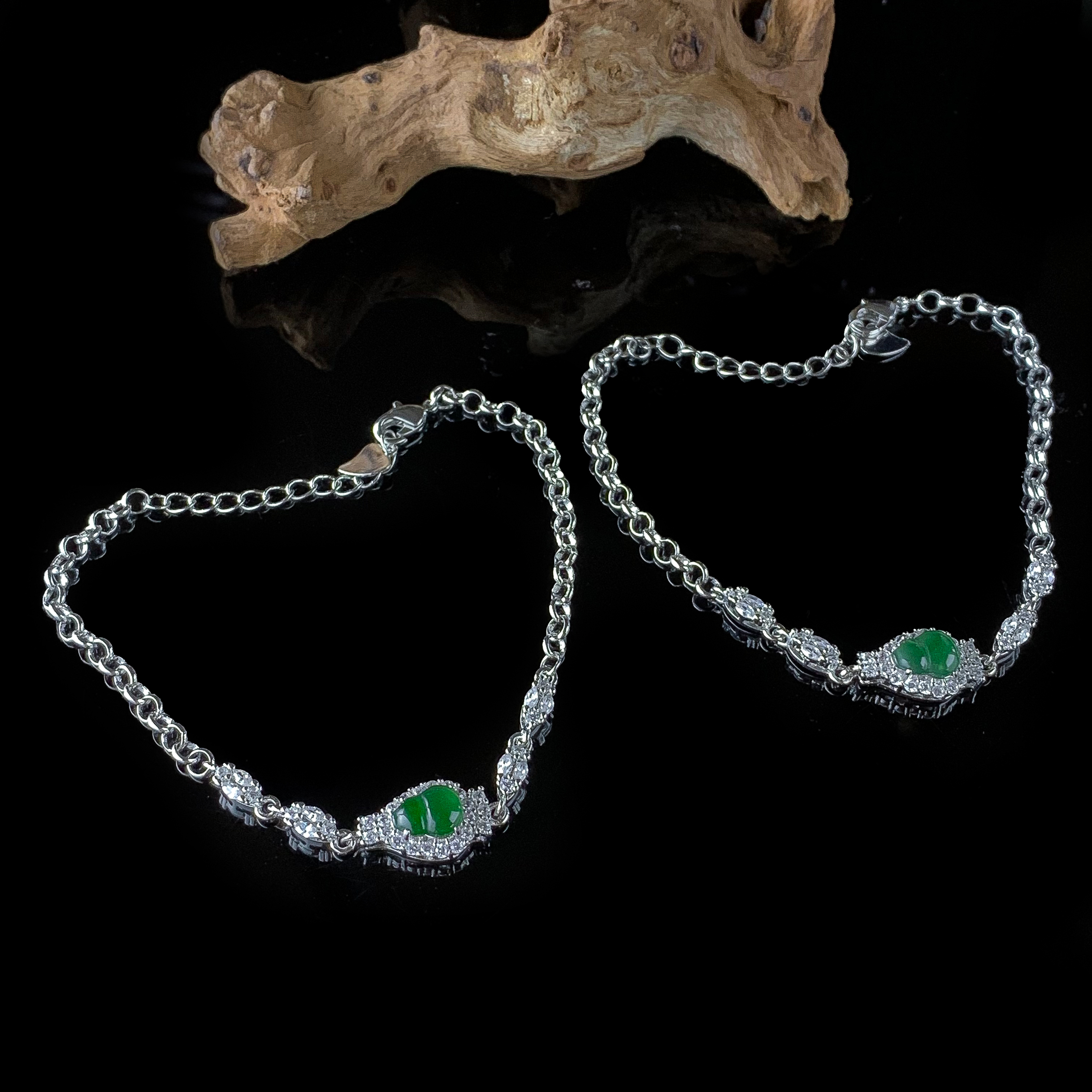 AT5457【任会长珠宝】A货-翡翠手链-多样性只发一件