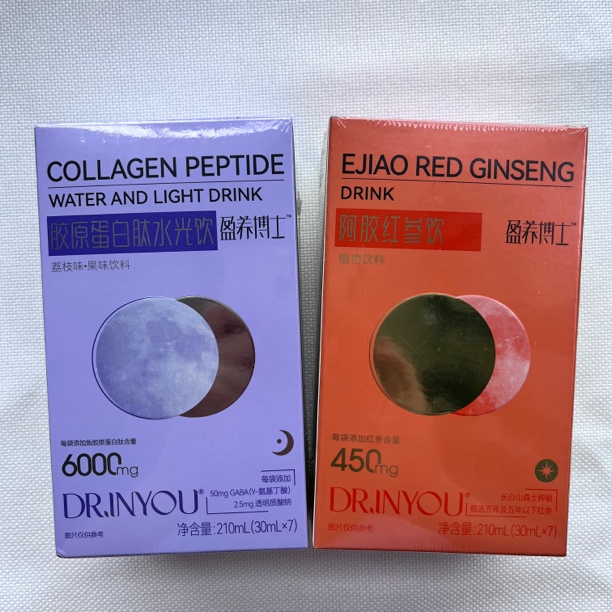 胶原蛋白肽水光饮阿胶红参饮调养气血