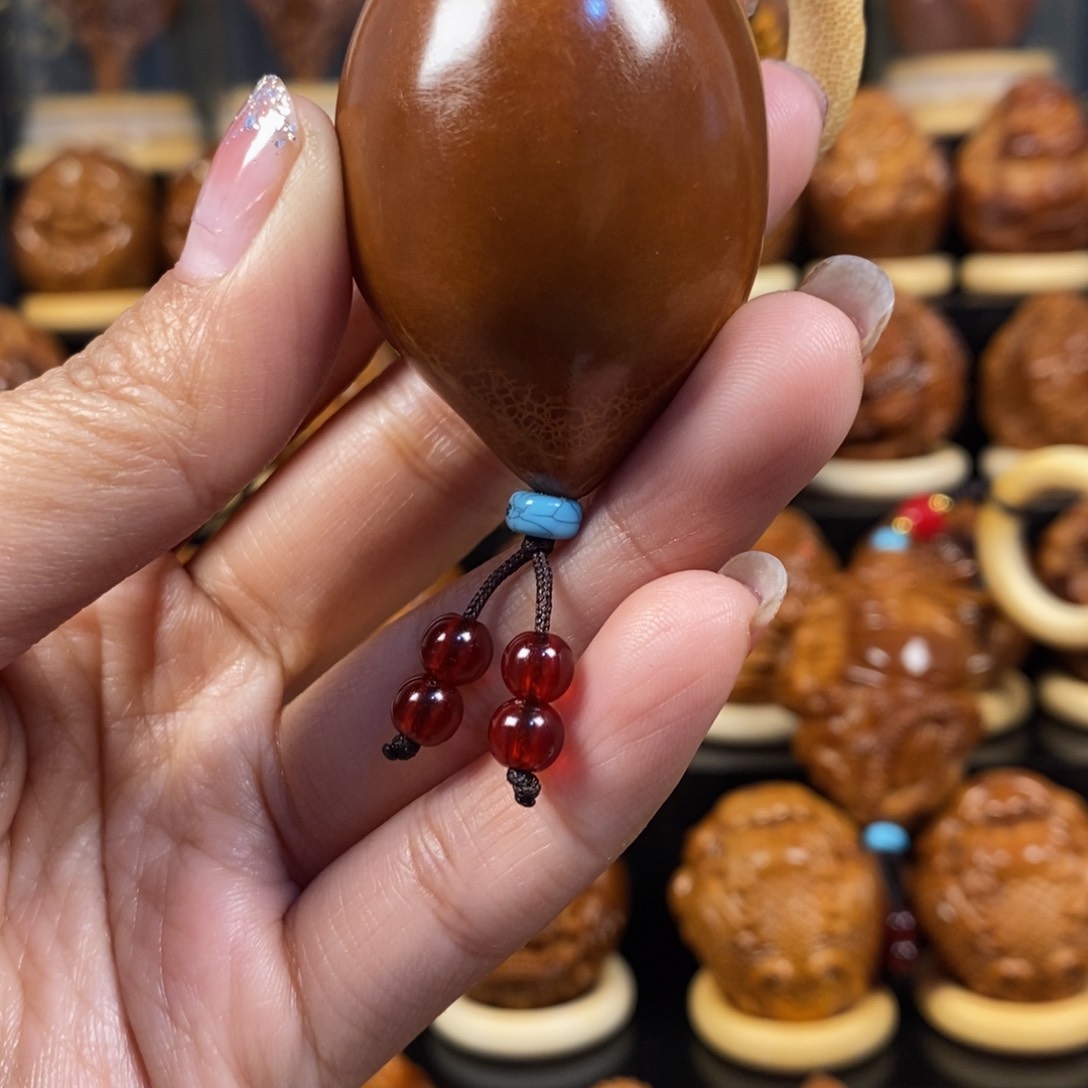 橄榄核吊坠生命之源单面066