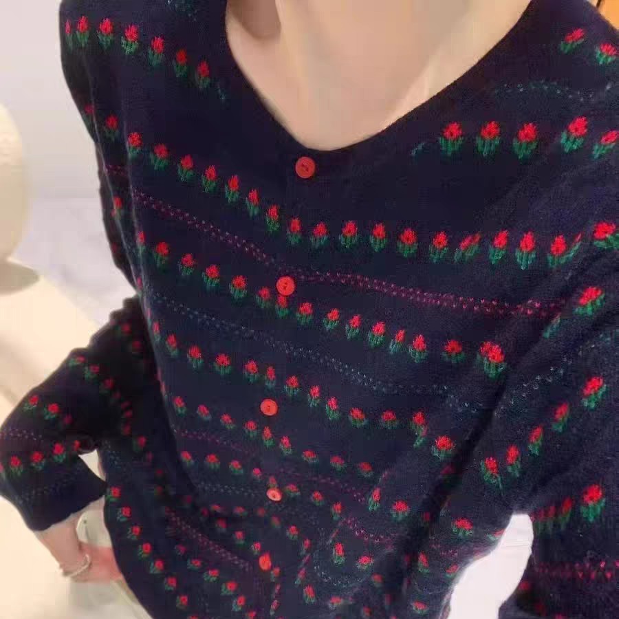 名媛家时尚精品欧货高版本早秋新款羊毛衫