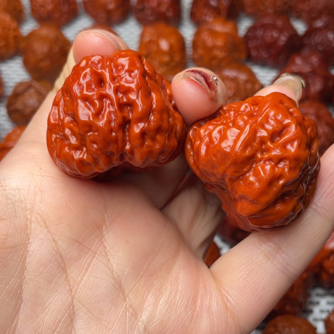 桃核吊坠文玩核桃 手把件 蛤蟆头 38