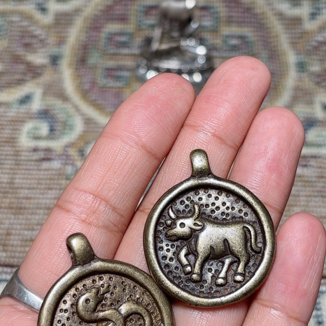 盛**魔铜星月菩提吊坠项链