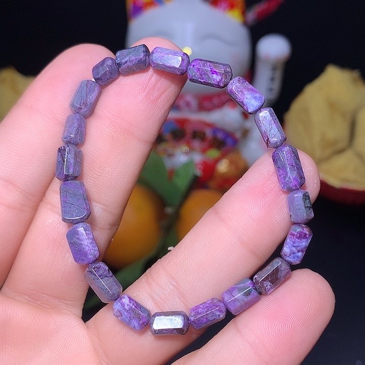 苏纪石（舒俱来）四菱手串未镶嵌