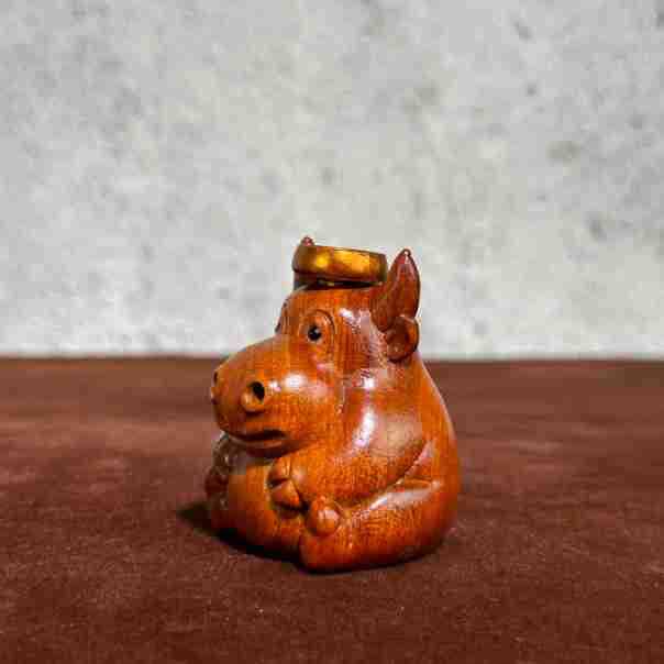 花梨木牛气冲天倒流香香插