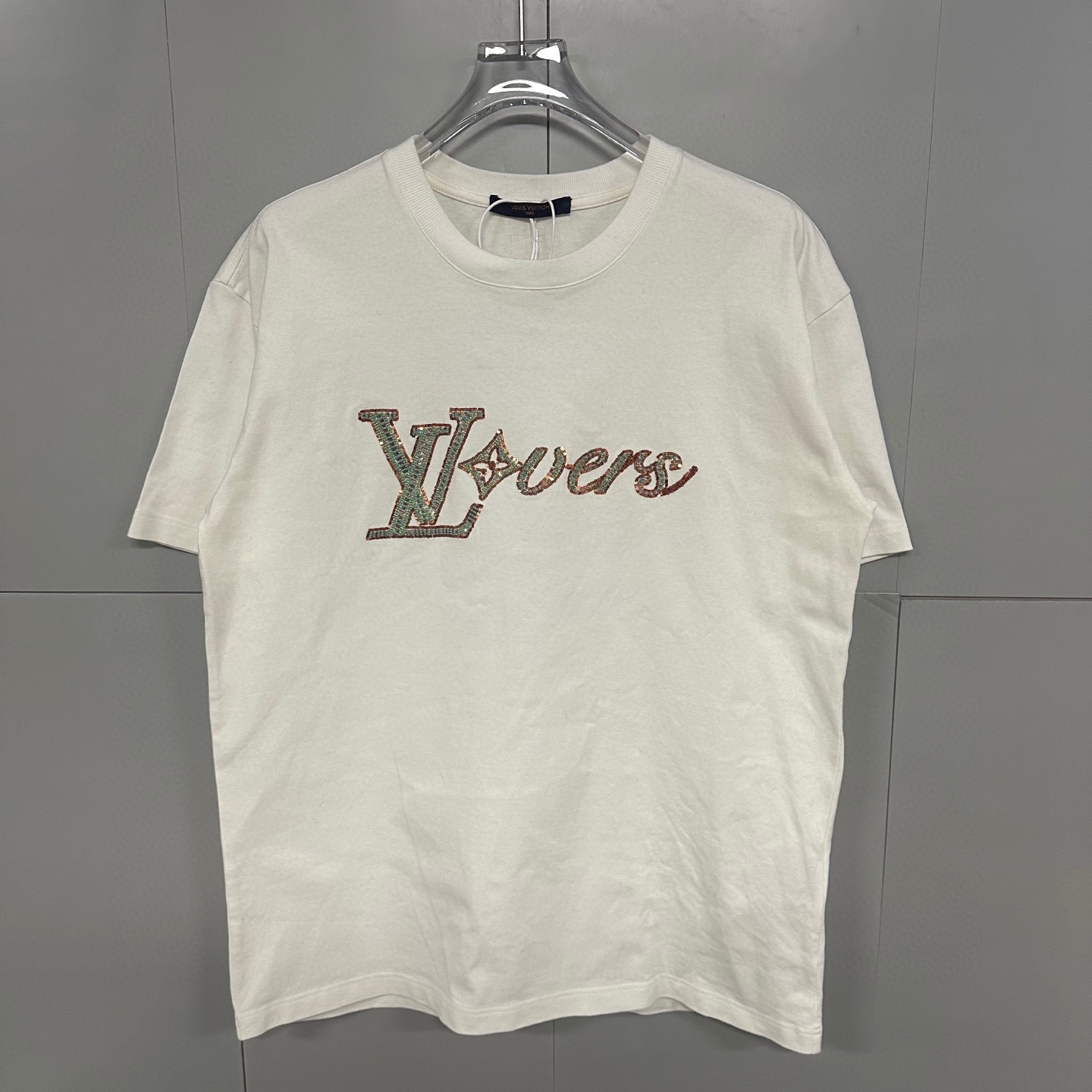全新未使用 LV SS24 珠片绣花字母短袖 XL码 J01367