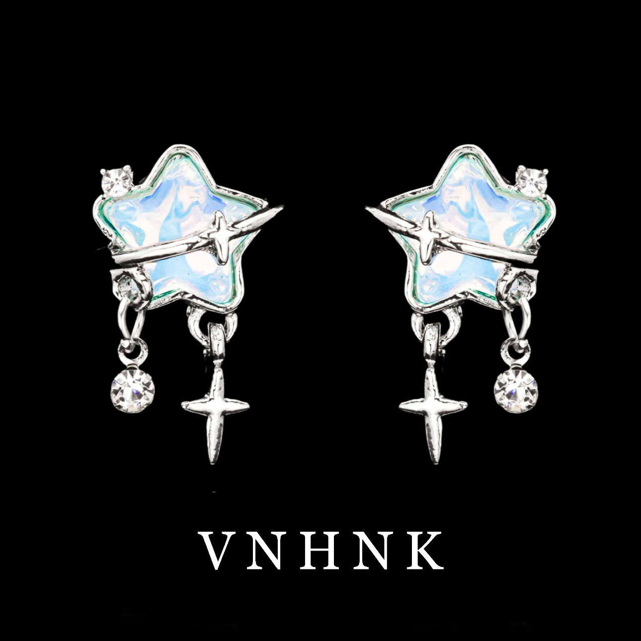 铜合金合成锆石耳饰 美可儿   YS990   银色气质时尚耳环