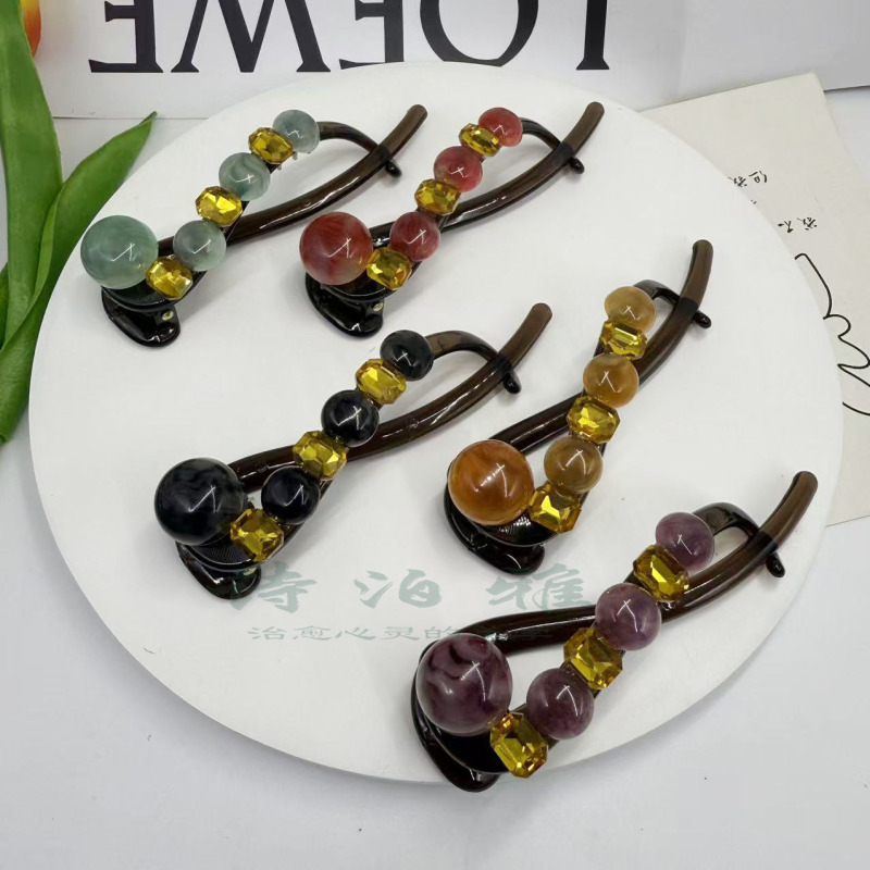 诗泊雅 秋冬新品高级感金碧辉煌水砖妞妞夹