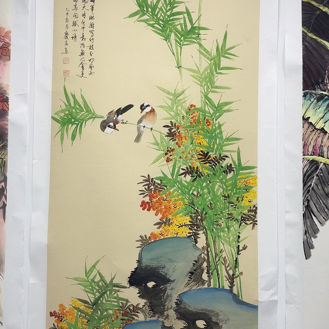 国画国画作品小姐姐放漏…