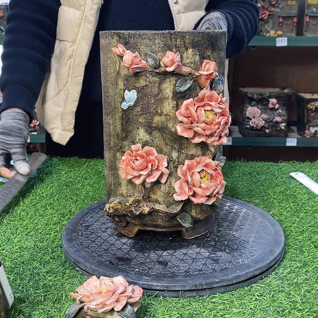 红陶青藤花器多肉花盆