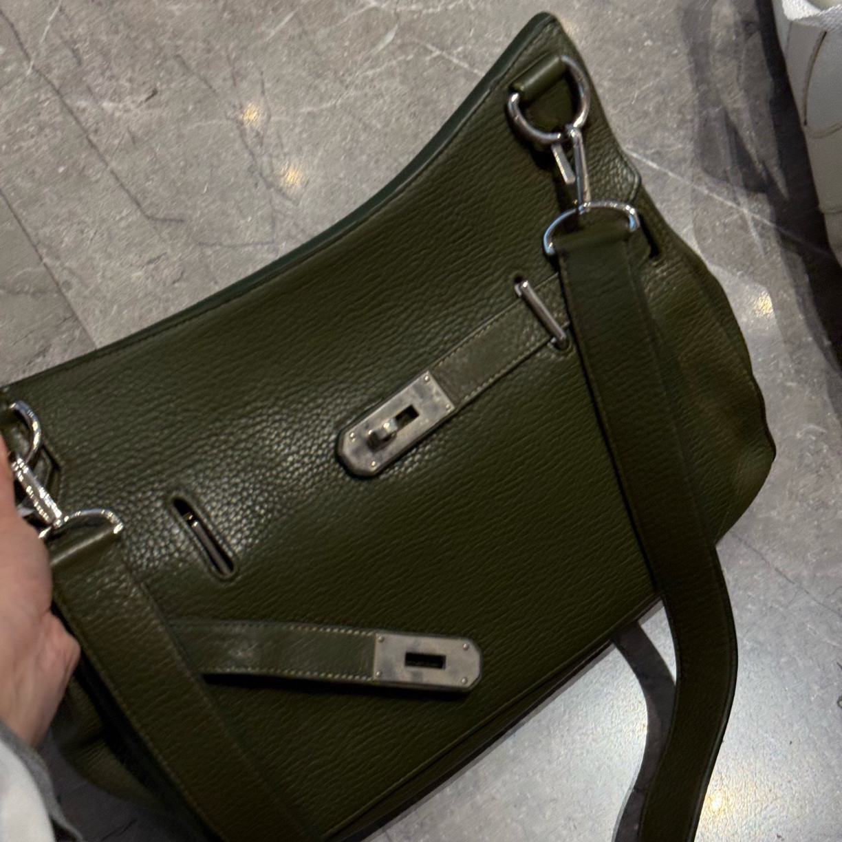 95新 Chanel/香奈儿 Hermes吉普赛橄榄绿