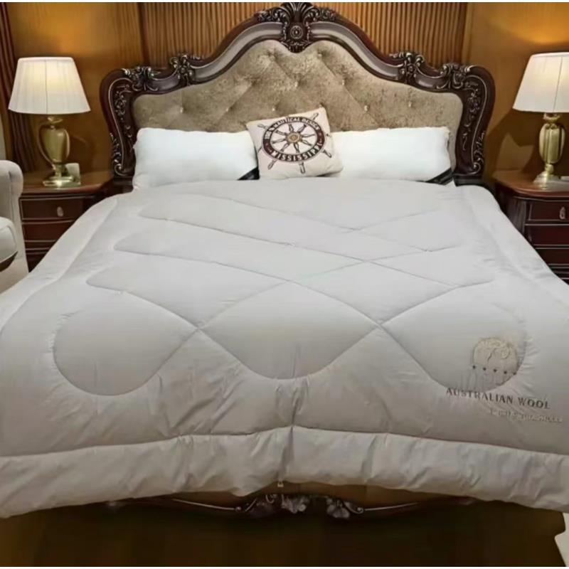 子母被纯羊毛被子春秋冬纯羊毛被子加厚双人羊毛被芯子母被