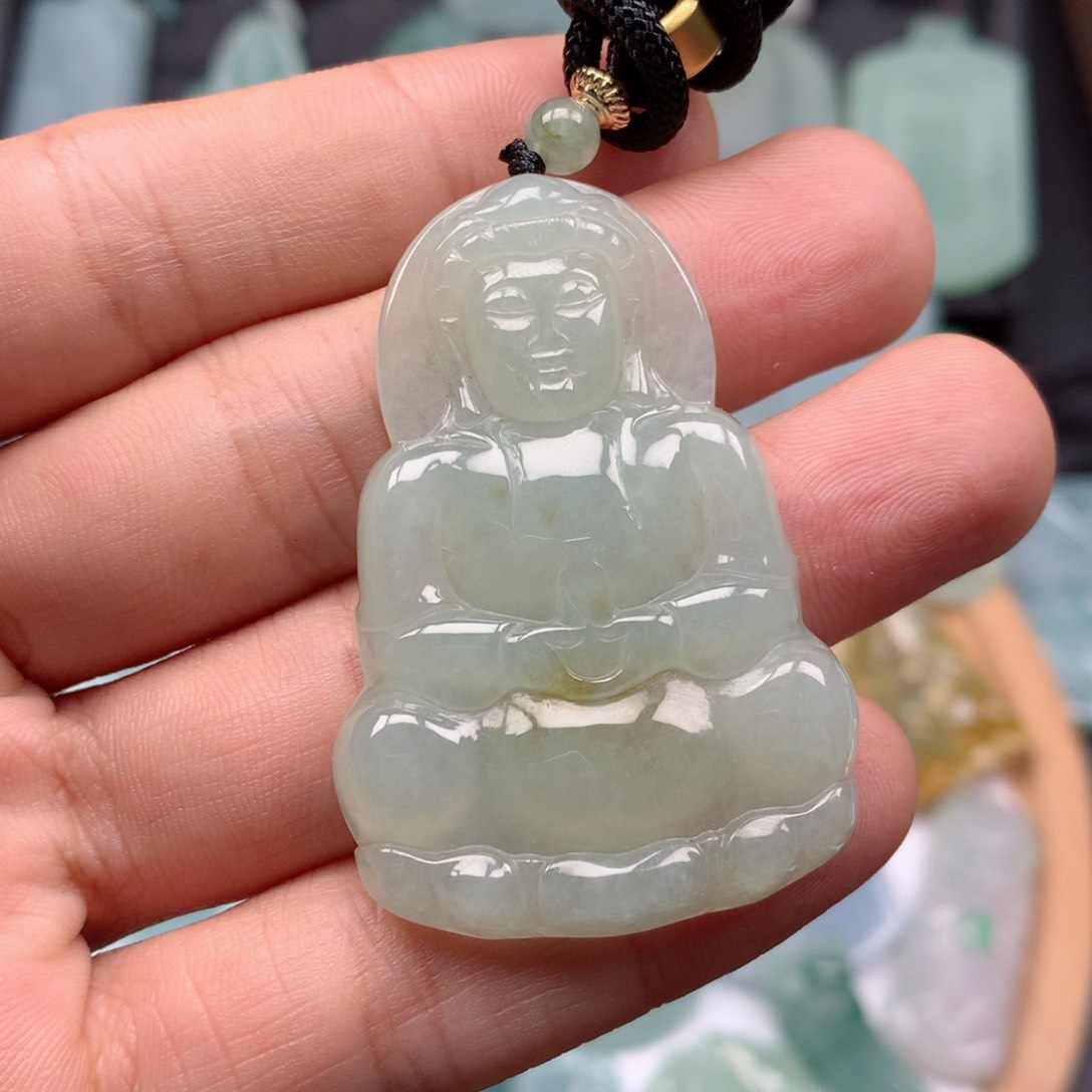 【闪购商品】翡翠颈饰未镶嵌观音