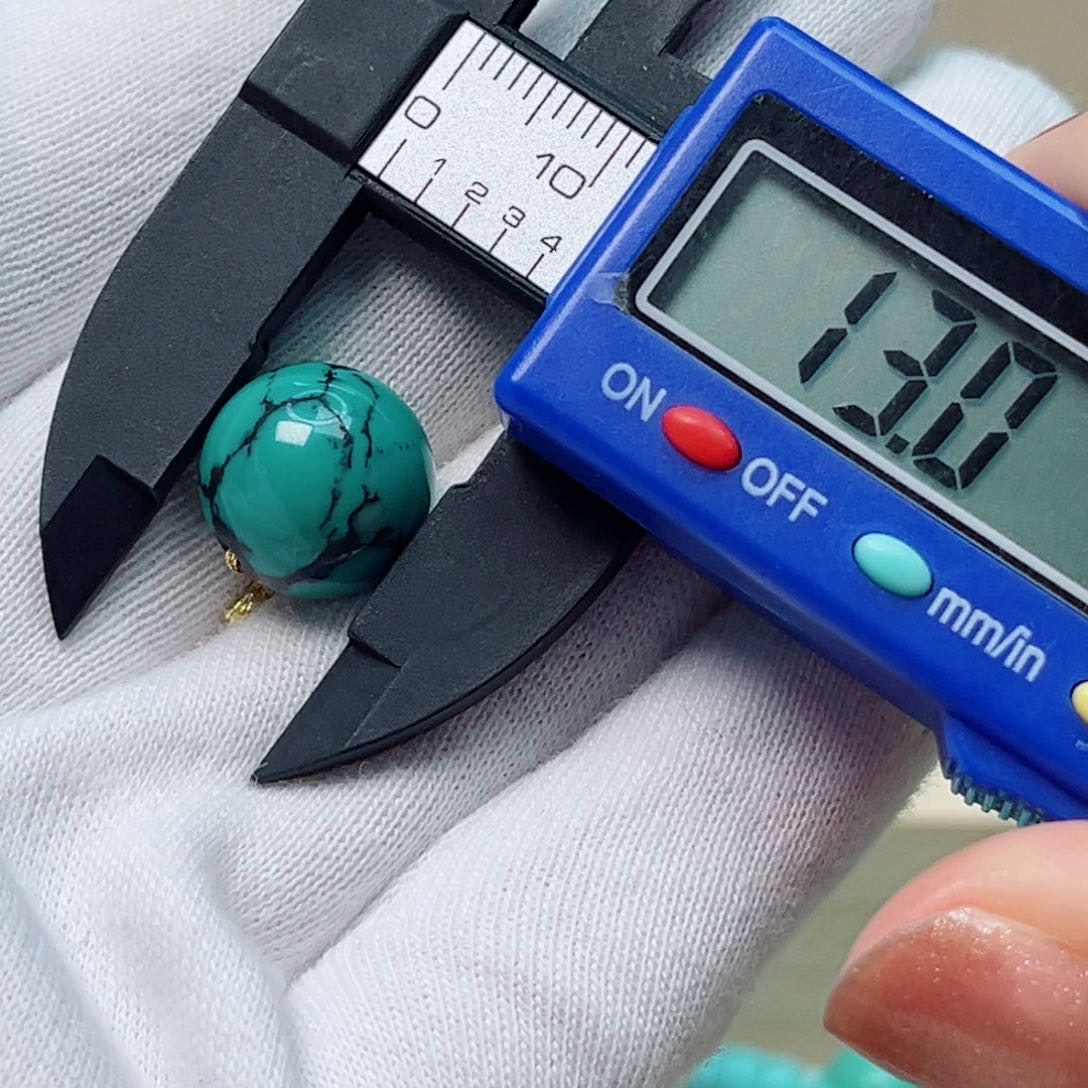 绿松石圆珠未镶嵌