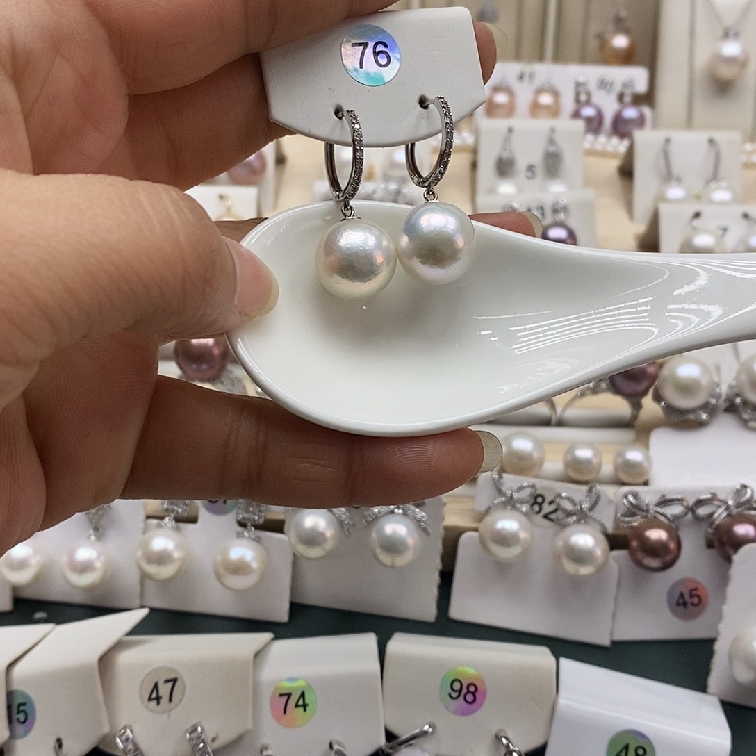 银S925镶嵌淡水珍珠颈饰