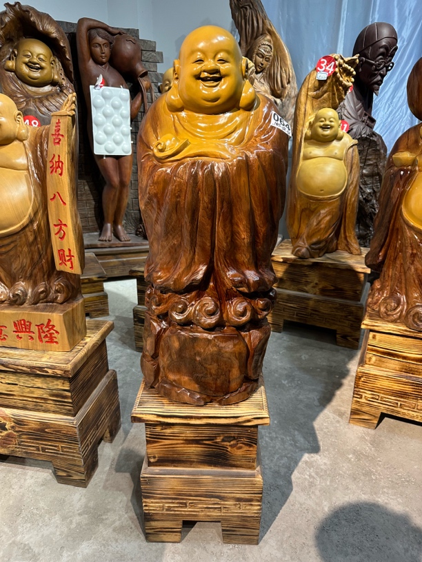 香樟木开心乐乐佛