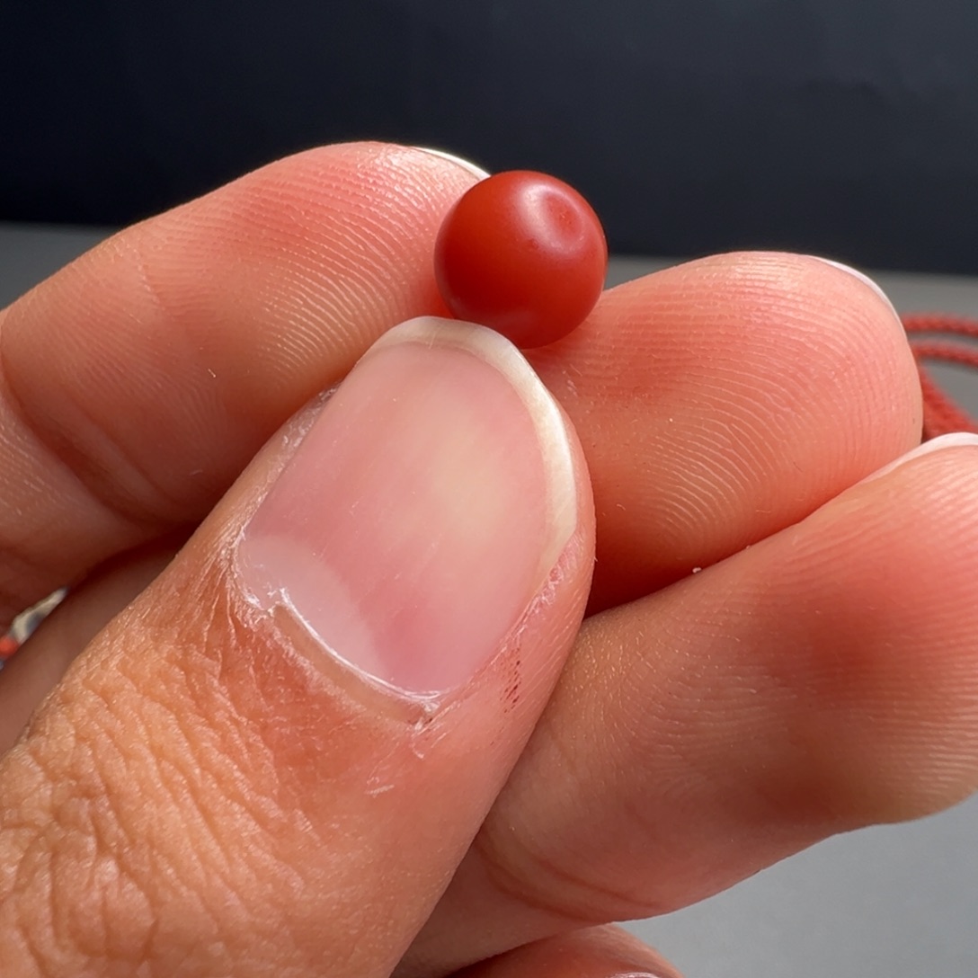 南红玛瑙未镶嵌33号南红单珠7.5