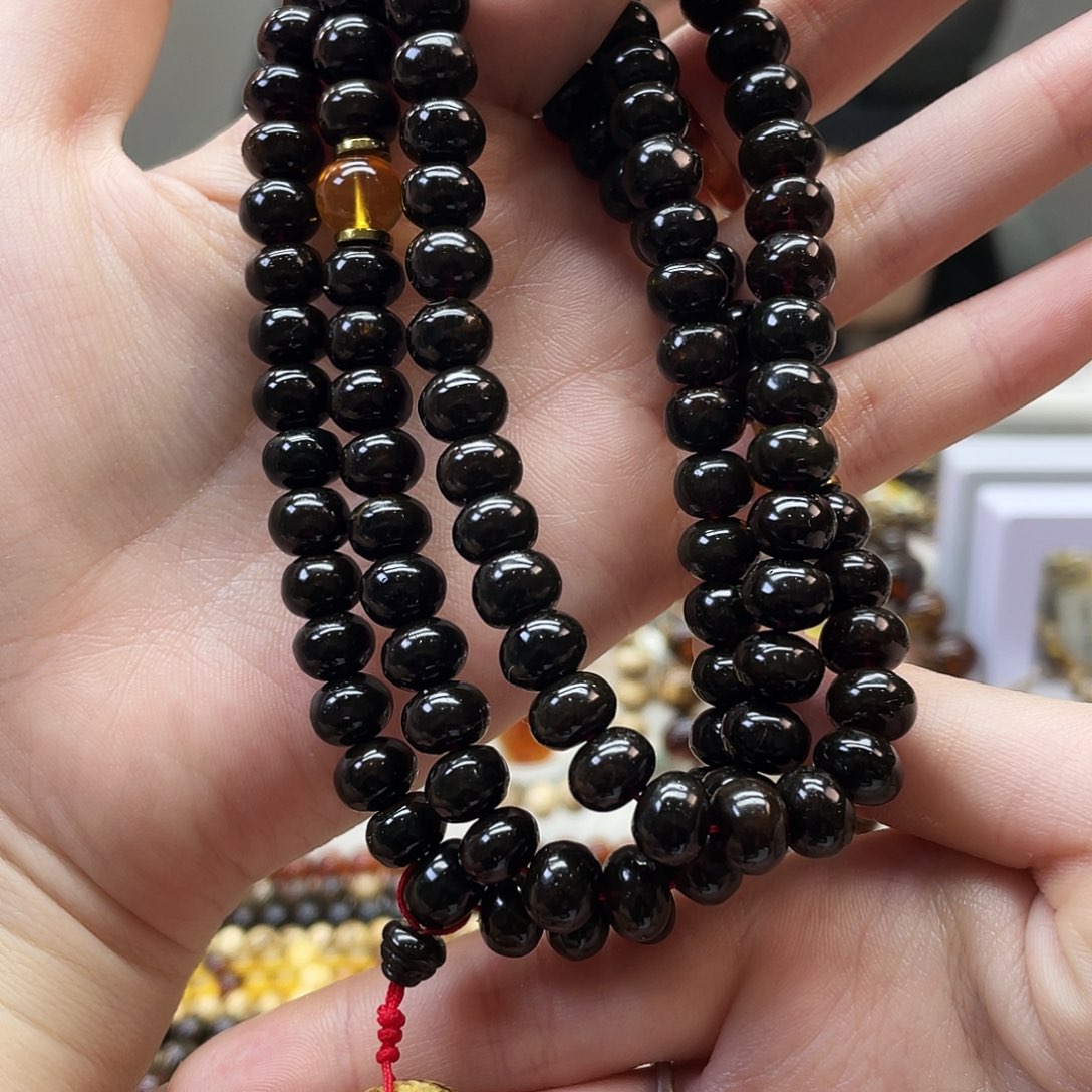 琥珀未镶嵌裸石抚顺琥珀8血翳