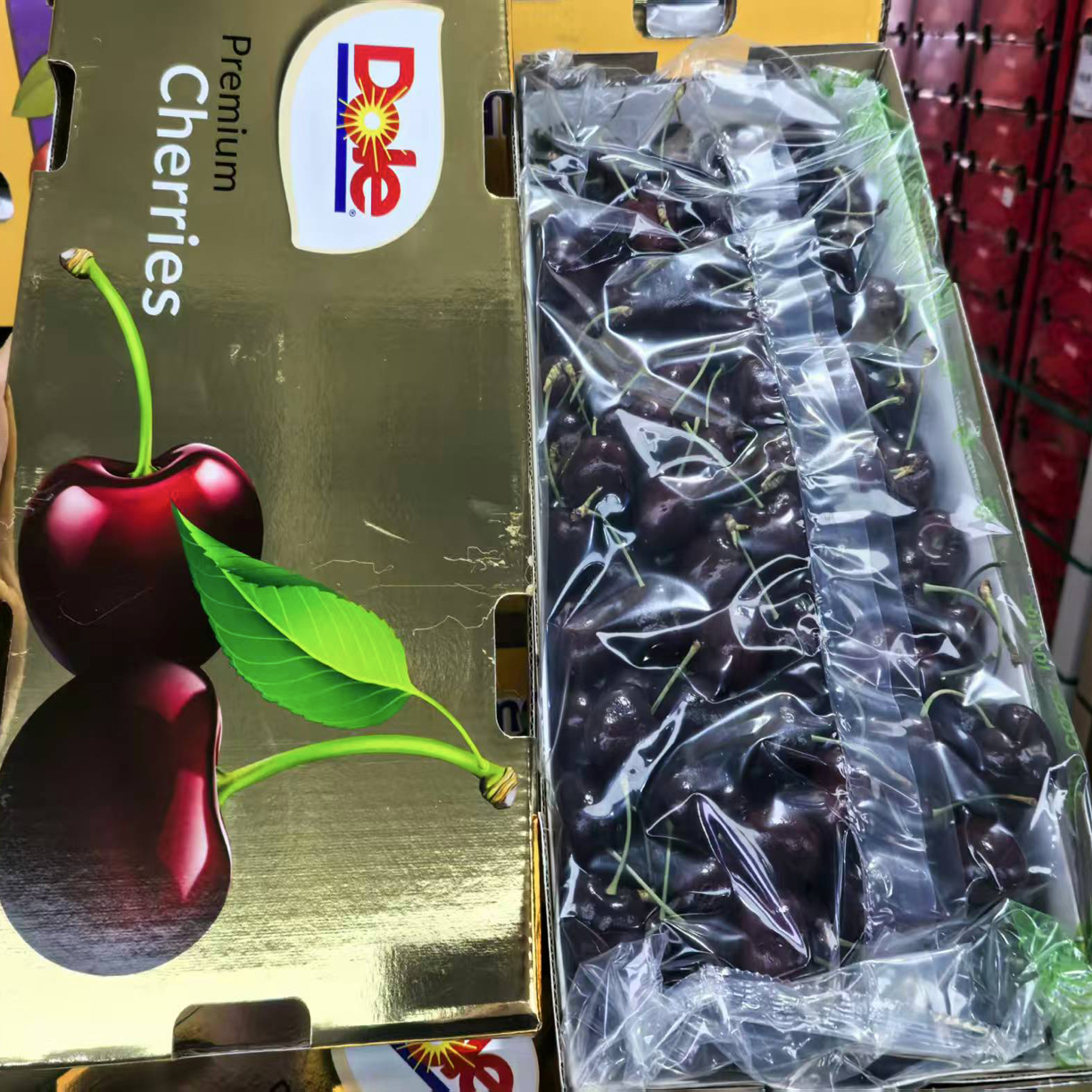 【新疆包邮】智利海运桑提娜2J车厘子内附果径卡