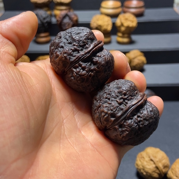 文玩核桃把件B金蟾蛤蟆头41