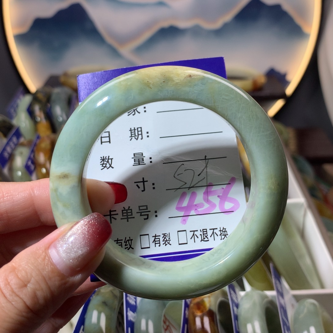 【闪购商品】蛇纹石玉手镯未镶嵌