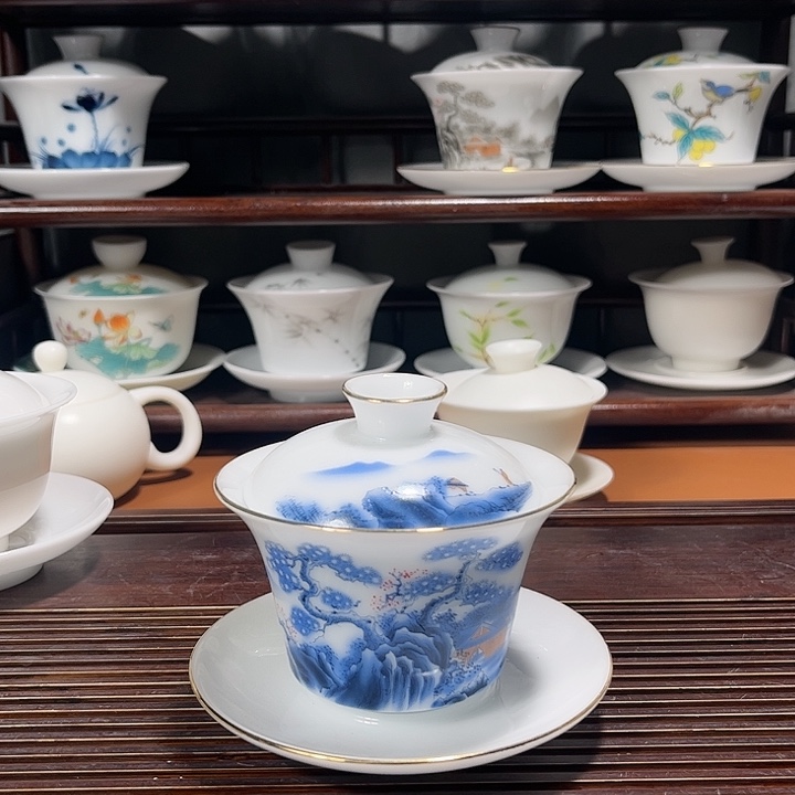 高冰三才盖碗盖碗