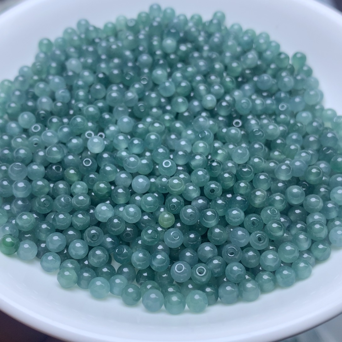 【闪购商品】未镶嵌手链翡翠卡3.5冰透蓝水100个