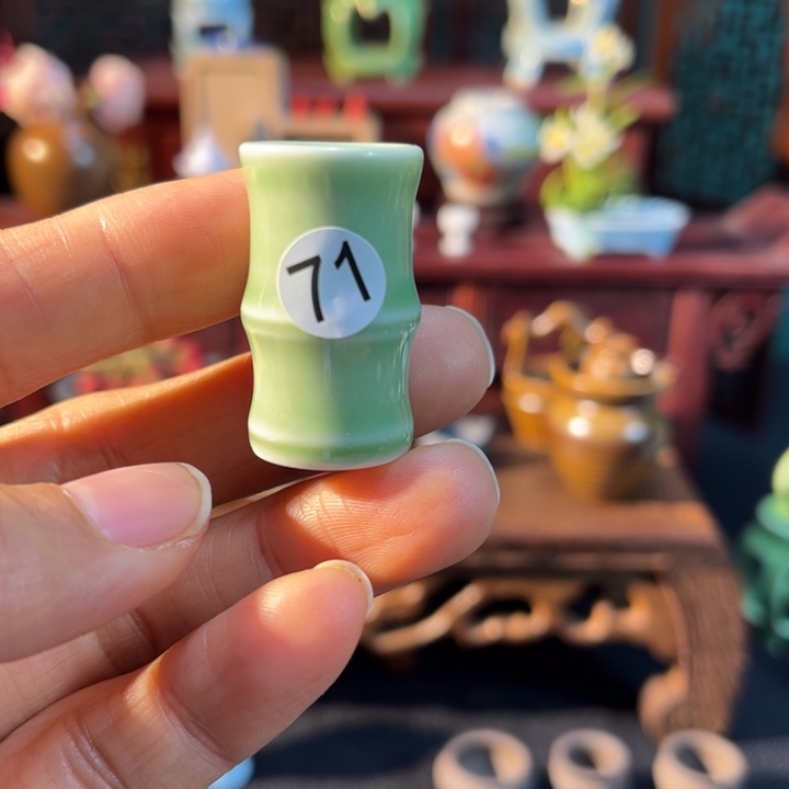 摆件微陶老王迷你花瓶