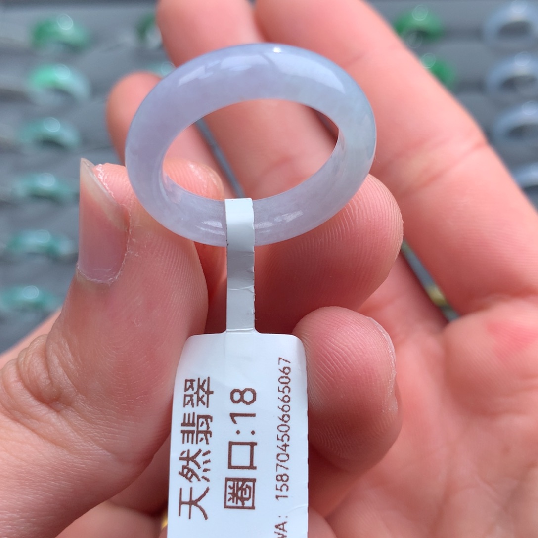 翡翠戒指未镶嵌天然