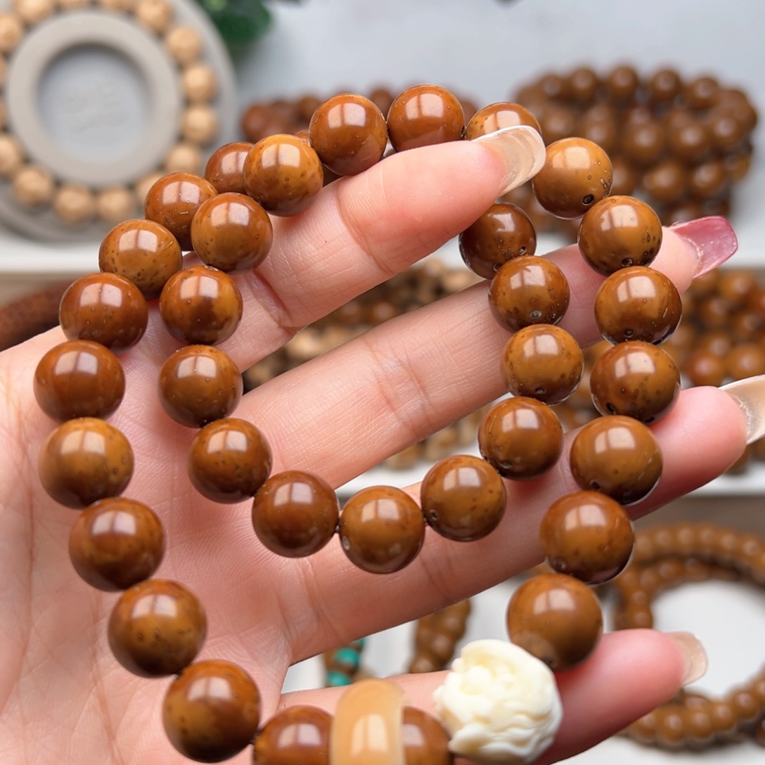 紫金鼠手串11.4光珠手持