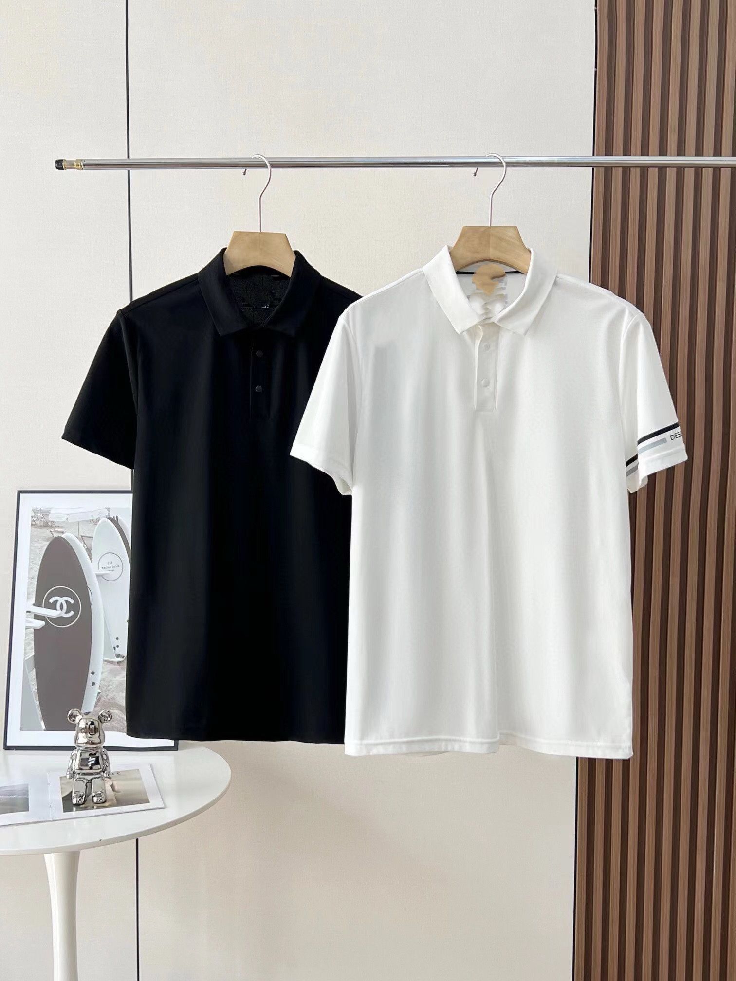 女款黑白两色速干polo