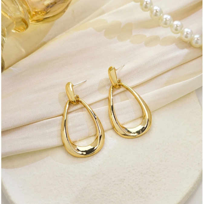 铜合金无非金属耳饰 仟伊合金第88 高端大气时尚简约百搭耳饰