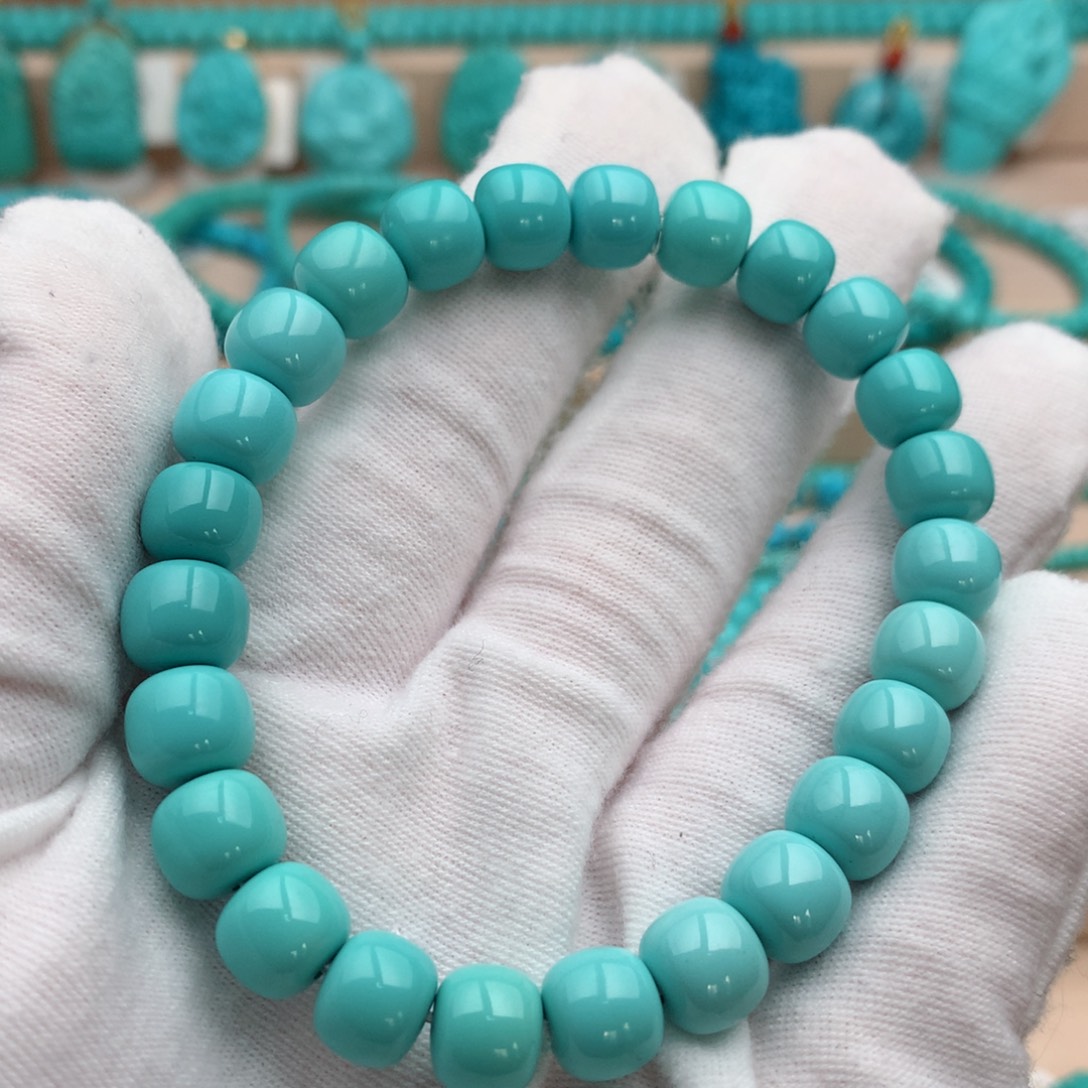 绿松石未镶嵌珠宝奇石8.6mm