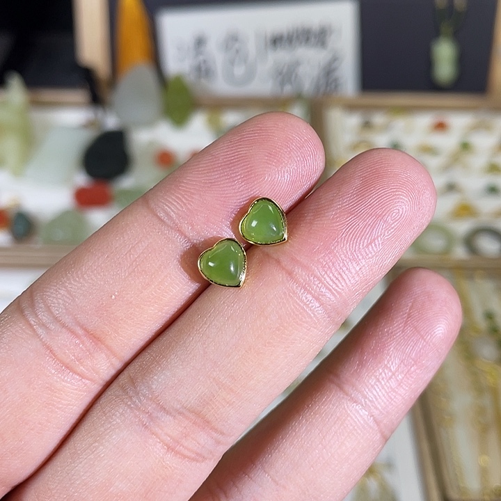 和田玉颈饰银S925镶嵌