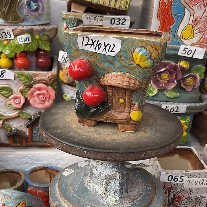 粗陶材质多肉花盆