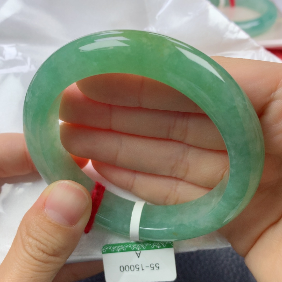 未镶嵌手镯翡翠缅甸天然翡翠A货55.5正