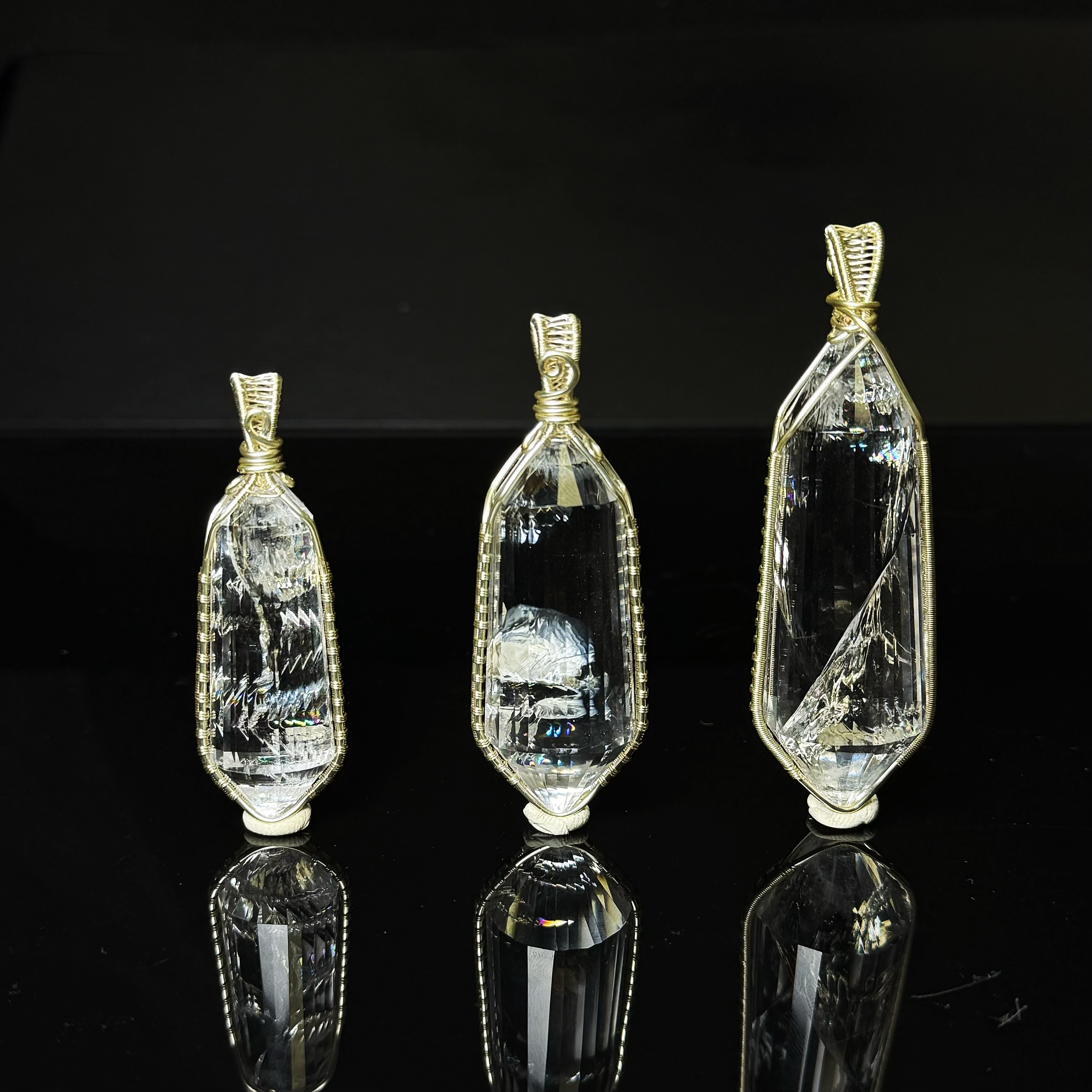 SJ859 全净体喜马拉雅双尖吊坠-多样性发其一