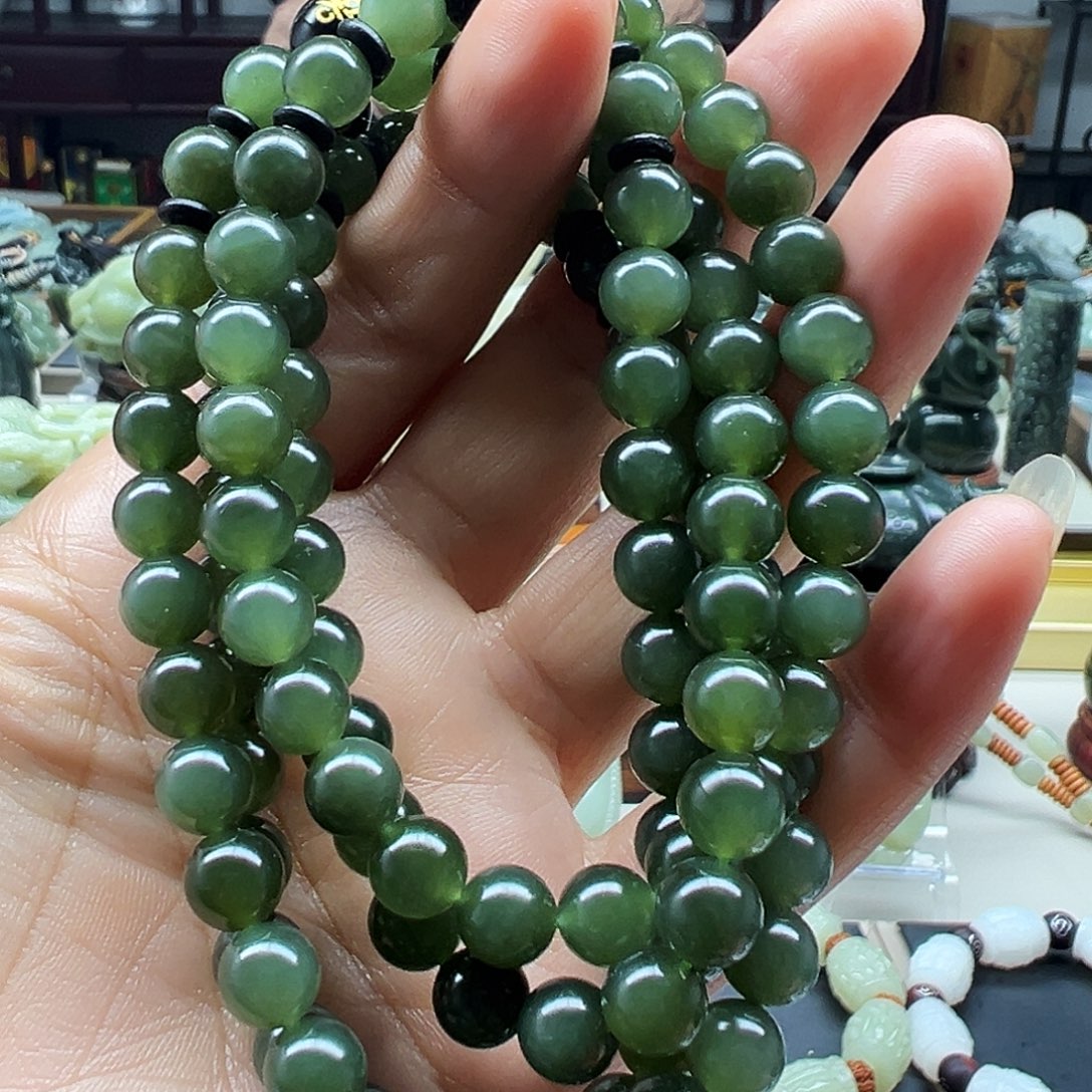 和田玉未镶嵌手链