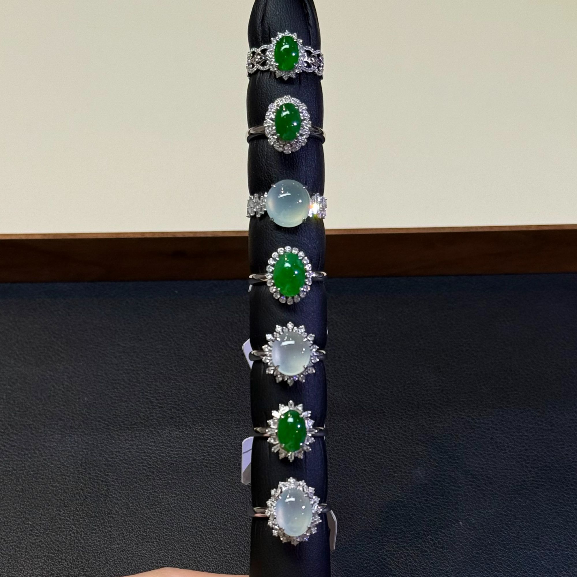 翡翠戒指1件-18K金-多样性发货只发一件-BW64-BK|CXQ21