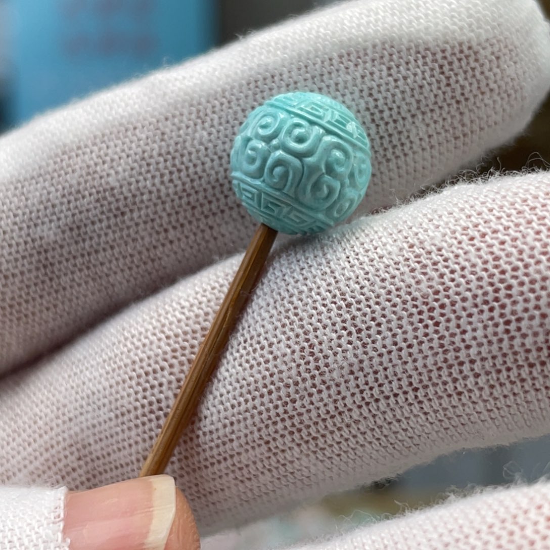 绿松石未镶嵌挂件