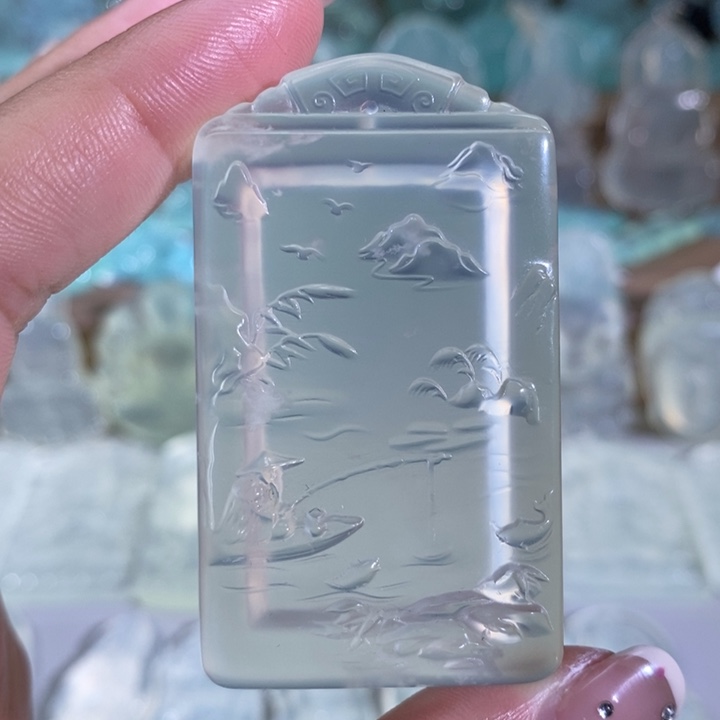 岫玉吊坠未镶嵌吊坠