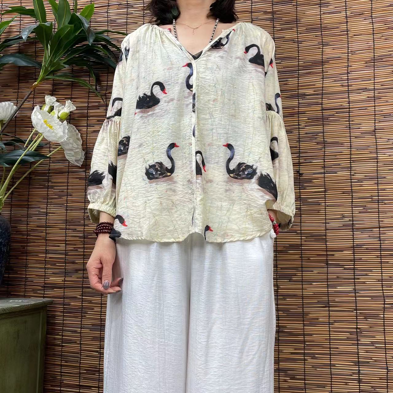 2148新款夏季宽松显瘦优雅气质T恤小衫QZ