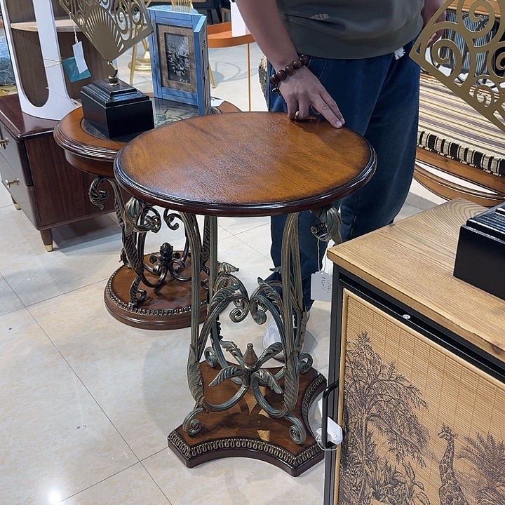 有机玻璃铁木茶几