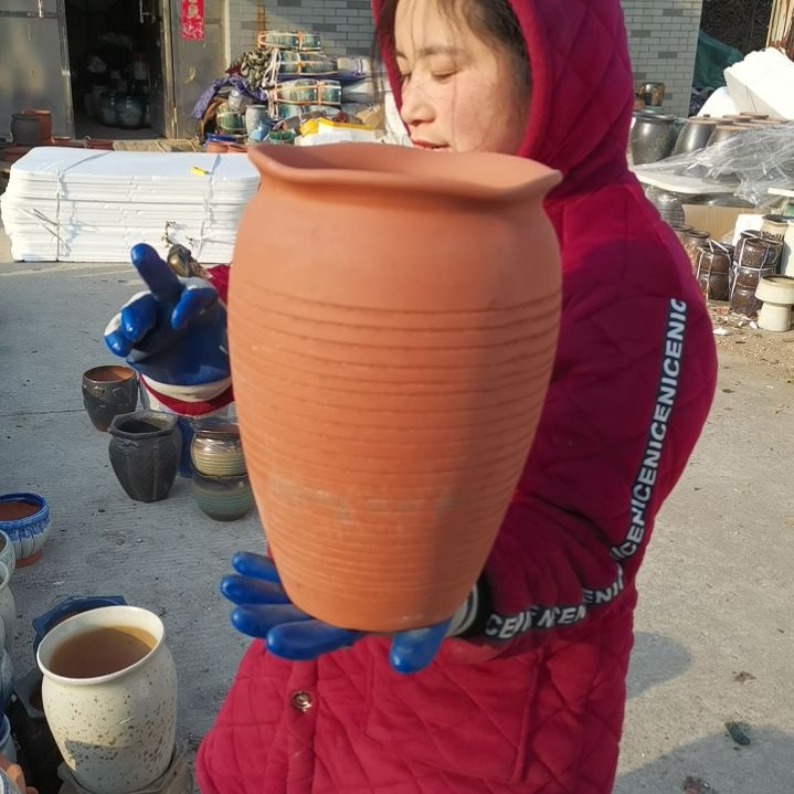 红陶口20高30瑕疵